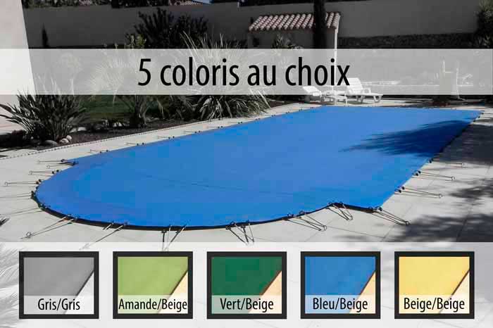 Couleurs bâche hivernage piscine