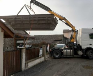 Livraison et pose d'une piscine à coque au Touvet