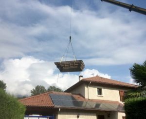 Pose piscine a coque Villard Bonnot