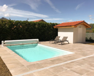 Construction d'une piscine à coque sur la commune de La Rivière