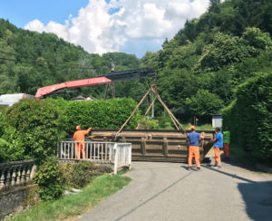 Livraison d'une piscine coque à Uriage, au dessus de Grenoble