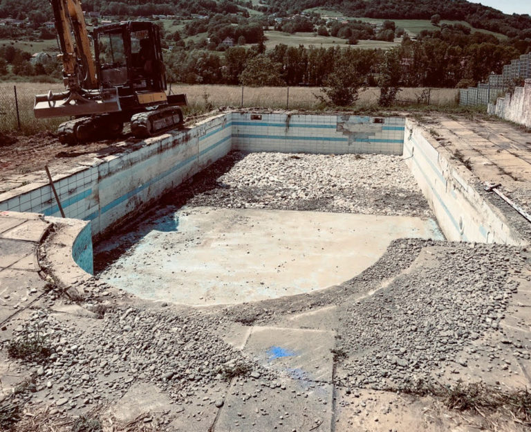 Rénovation d'une vielle piscine et de sa terrasse