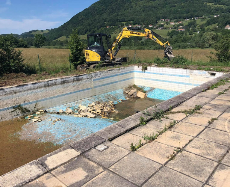 Rénovation d'une vielle piscine et de sa terrasse